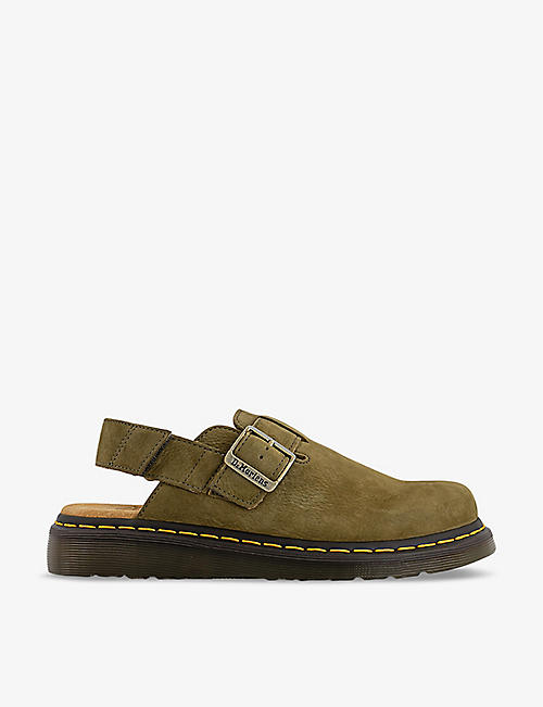DR. MARTENS: Jorge II flat suede leather mules
