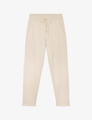 THE WHITE COMPANY: Relaxed-fit elasticated-waist cotton-blend jogging bottoms