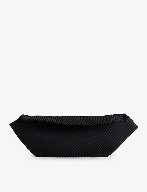 HOMME PLISSE ISSEY MIYAKE: Pleated brand-debossed woven belt bag