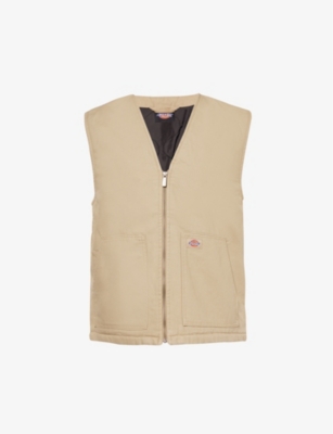 DICKIES: Duck logo-patch cotton vest