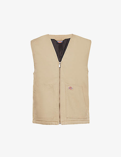 DICKIES: Duck logo-patch cotton vest