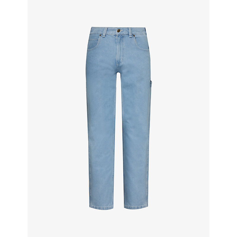 Shop Dickies Men's Vintage Aged Blue Garyville Straight-leg Mid-rise Jeans
