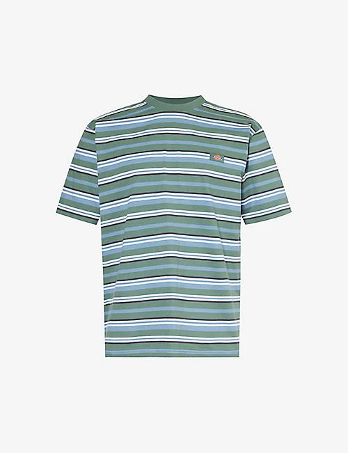 DICKIES: Glade Spring striped cotton-jersey T-shirt