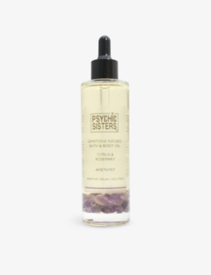 PSYCHIC SISTERS: Amethyst gemstone-infused bath and body oil 100ml