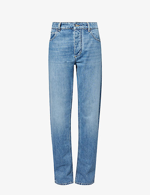 BOTTEGA VENETA: Straight-leg mid-rise jeans