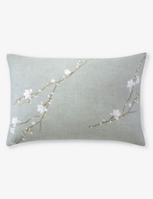 Hugo Boss Boss Multicoloured Almond Flowers Graphic-print Cotton Pillowcase 50cm X 75cm