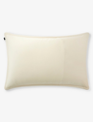 Hugo Boss Boss Almond Loft Almond Tonal-piping Cotton Pillowcase 50cm X 75cm In Almond