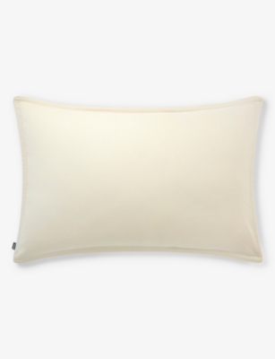 BOSS: Loft Almond tonal-piping cotton pillowcase 50cm x 75cm