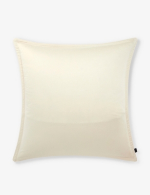 Shop Hugo Boss Boss Almond Loft Almond Tonal-piping Cotton Pillowcase 65cm X 65cm