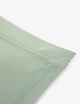 Shop Yves Delorme Veronese Triomphe Organic-cotton Oxford Pillowcase 50cm X 75cm
