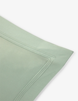 Yves Delorme Veronese Triomphe Organic-cotton Oxford Pillowcase 50cm X 75cm In Veronese