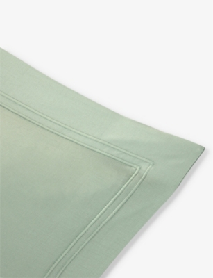 Shop Yves Delorme Veronese Triomphe Organic-cotton Oxford Pillowcase 65cm X 65cm