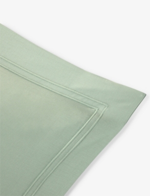 Yves Delorme Veronese Triomphe Organic-cotton Oxford Pillowcase 50cm X 90cm In Veronese