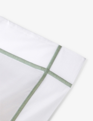 Yves Delorme Veronese Athena Organic-cotton Oxford Pillowcase 65cm X 65cm In Veronese