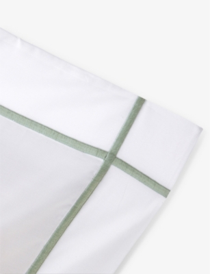 Yves Delorme Veronese Athena Organic-cotton Oxford Pillowcase 50cm X 90cm In Veronese