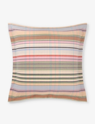 Ralph Lauren Home Multicoloured Garet Stripe-pattern Cotton Oxford Pillowcase 65cm X 65cm