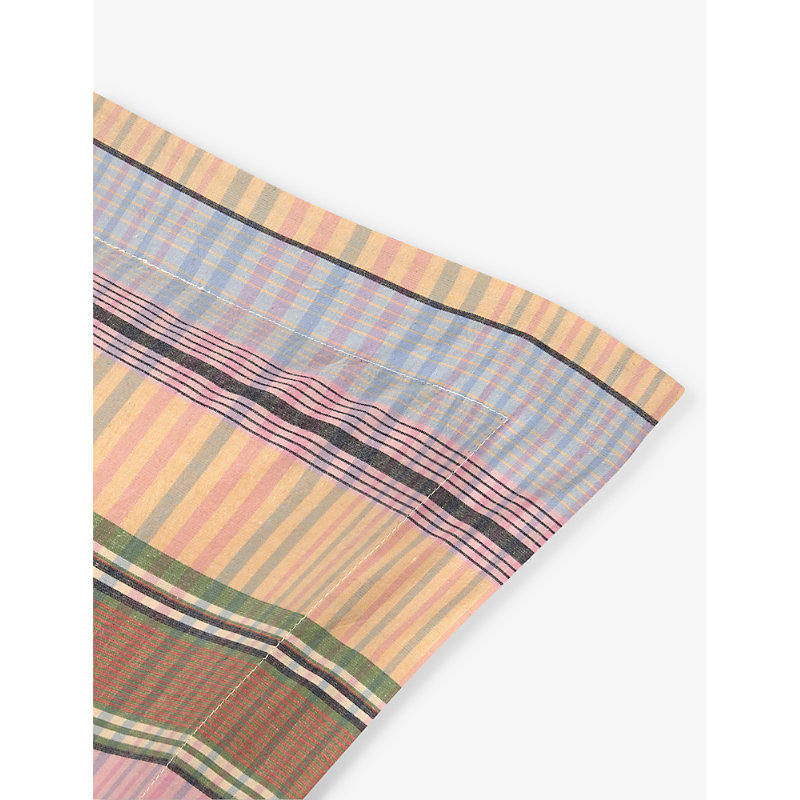 Shop Ralph Lauren Home Multicoloured Garet Stripe-pattern Cotton Oxford Pillowcase 50cm X 75cm