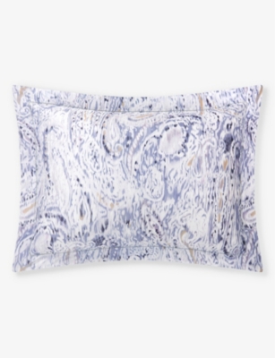 Shop Ralph Lauren Home Multicoloured Lorelai Abstract-print Cotton Oxford Pillowcase 50cm X 90cm
