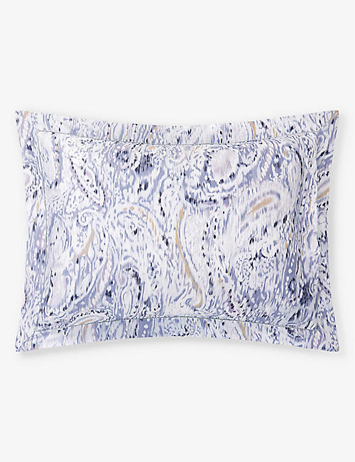 RALPH LAUREN HOME: Lorelai abstract-print cotton Oxford pillowcase 50cm x 90cm