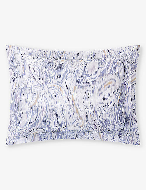 RALPH LAUREN HOME: Lorelai abstract-print cotton Oxford pillowcase 50cm x 75cm