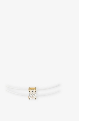 THE DIAMOND LAB: Lab 100 18ct yellow-gold and 0.49ct radiant-cut diamond bracelet