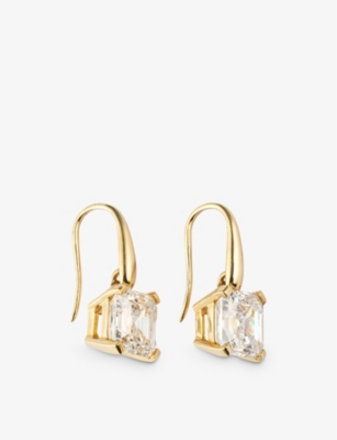 Shop The Diamond Lab Women's Yellow Gold Sealed With A Kiss 18ct Yellow-gold And 11.56ct Asscher-cut Diam