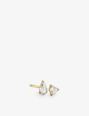Shop The Diamond Lab Womens Yellow Gold Timeless 18ct Yellow-gold And 2.05ct Mixed-cut Diamond Ring