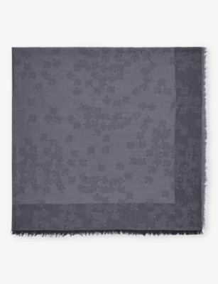 MULBERRY: Tamara square organic-cotton scarf