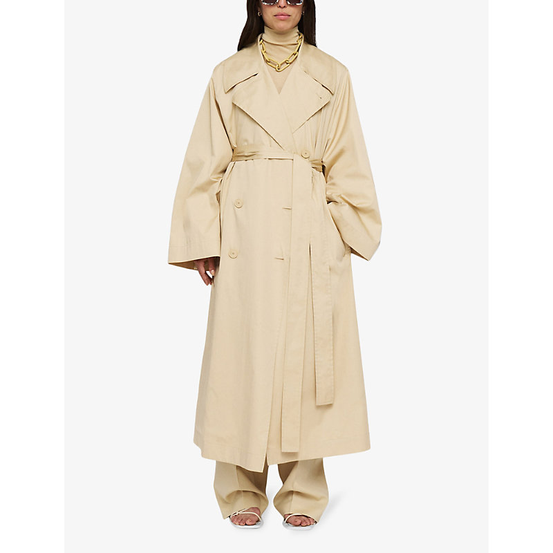 Shop Joseph Women's Safari Cambrai Oversized Cotton-blend Coat