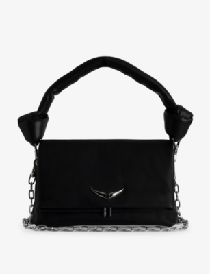 Shop Zadig & Voltaire Zadig&voltaire Women's Noir Rocky Eternal Leather Shoulder Bag