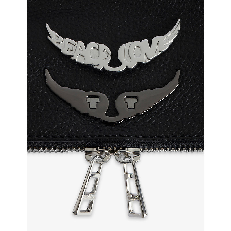 Shop Zadig & Voltaire Zadig&voltaire Womens Shiny Silver Swing Your Wings Metal Bag Charm