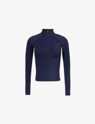 Shop Adanola Womens Ultimate Stretch-recycled Polyamide Top Navy