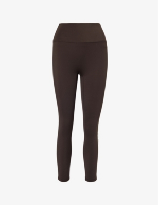 ADANOLA: Ultimate contrast-piping stretch-recycled polyamide leggings