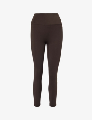 ADANOLA - Ultimate contrast-piping stretch-recycled polyamide leggings