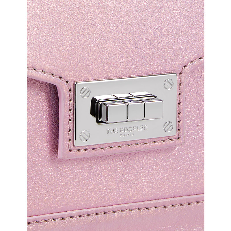 Shop The Kooples Women's Sweet Pink Emily Leather Shoulder Bag