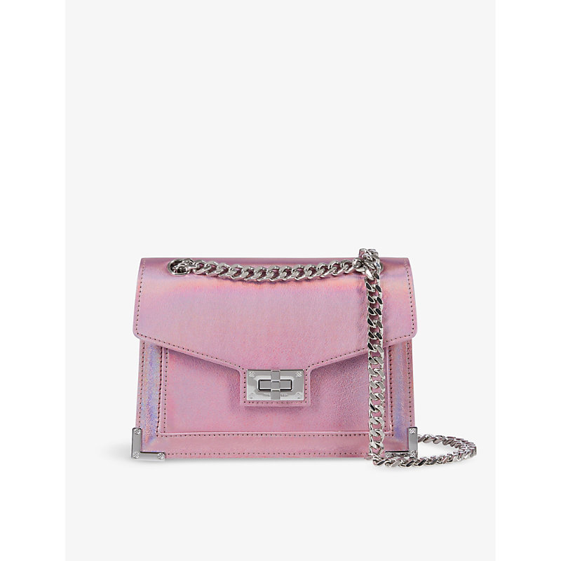 Shop The Kooples Women's Sweet Pink Emily Leather Shoulder Bag