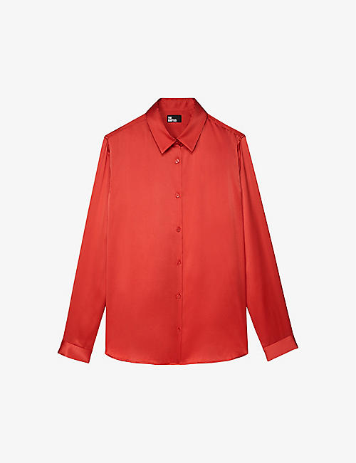 THE KOOPLES: Classic-collar relaxed-fit silk shirt