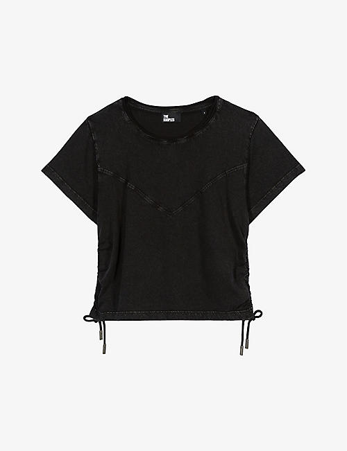 THE KOOPLES: Tie-hem relaxed-fit cotton T-shirt