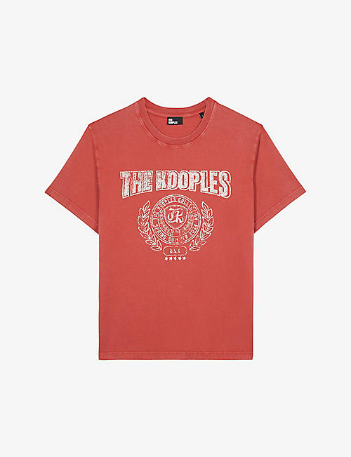 THE KOOPLES: Branded-print short-sleeved cotton-jersey T-shirt