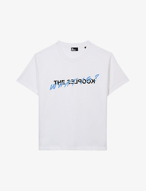 THE KOOPLES: What is? and logo-print cotton T-shirt
