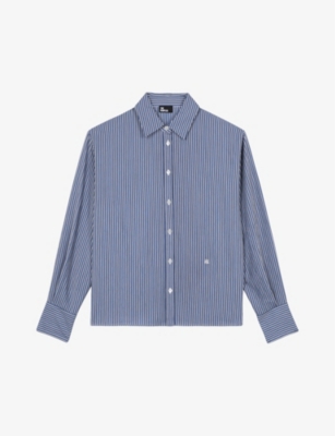 THE KOOPLES: Stripe straight-cut woven shirt