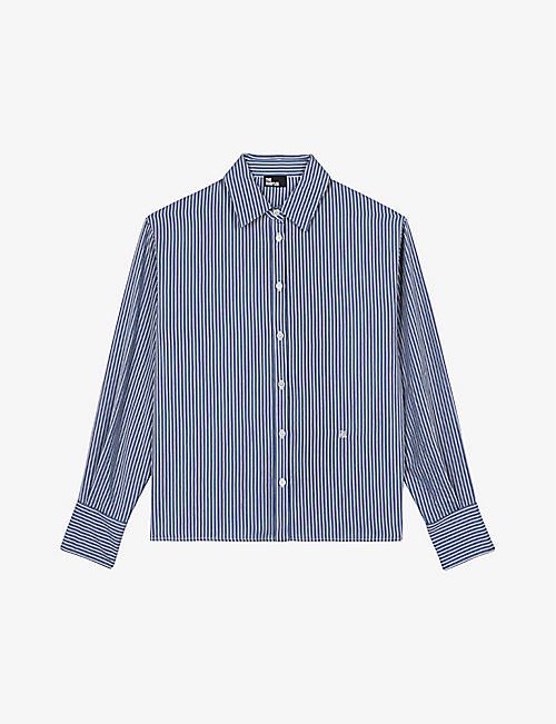 THE KOOPLES: Stripe straight-cut woven shirt