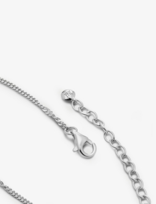 Shop Monica Vinader Women's Sterling Silver Curb Twist Adjustable Sterling-silver Chain Bracelet