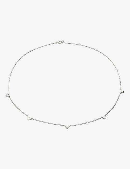 MONICA VINADER: Heart Station sterling-silver adjustable chain necklace