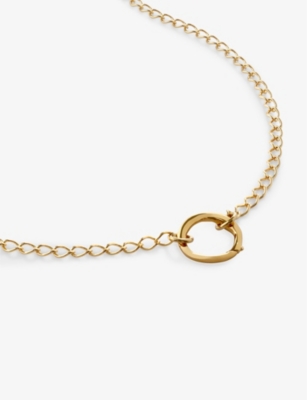 Monica Vinader Womens Yellow Gold Capture Chain 18ct Gold-plated Vermeil Sterling-silver Necklace