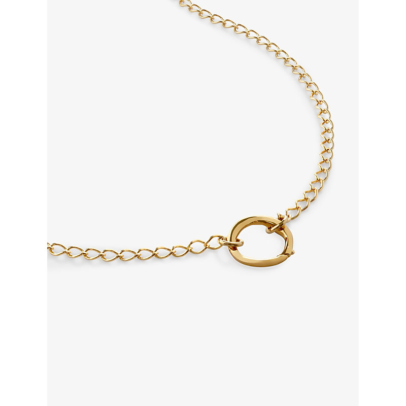 Monica Vinader Womens Yellow Gold Capture Chain 18ct Gold-plated Vermeil Sterling-silver Necklace