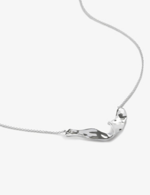 MONICA VINADER: The Wave sterling-silver pendant necklace