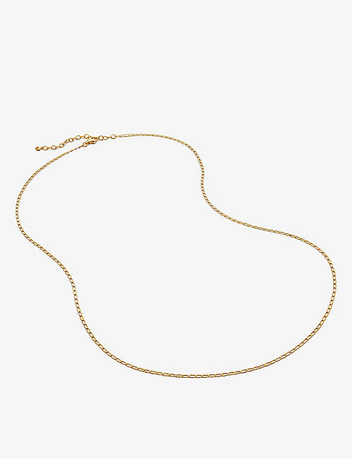 MONICA VINADER: Open Link 18ct yellow gold-plated vermeil sterling-silver necklace