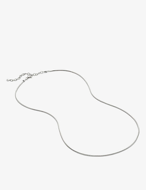 MONICA VINADER: Thin Snake sterling-silver necklace