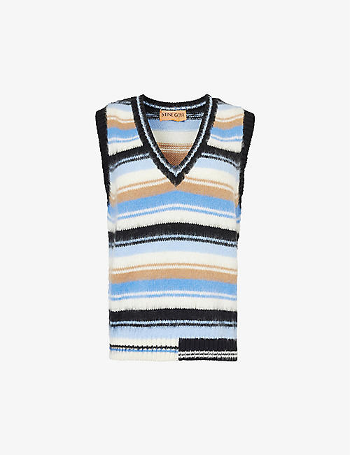 STINE GOYA: Roberta striped knitted vest